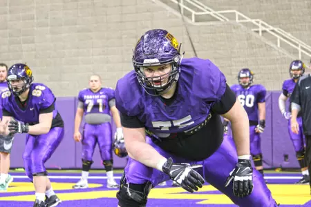 Cal Twait spring practice