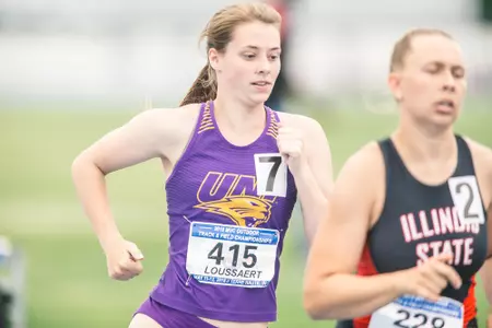 Action at the 2018 MVC Track and Field Championships at the Gibson Track and Field Complex in Terre Haute, Indiana