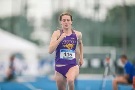 Action at the 2018 MVC Track and Field Championships at the Gibson Track and Field Complex in Terre Haute, Indiana