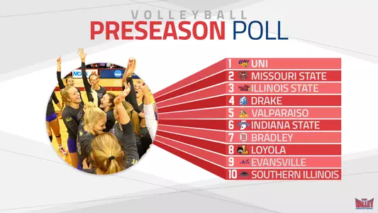 2018 MVC VB Preseason Poll Graphic