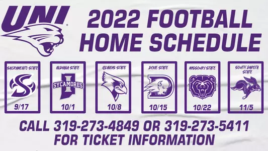2022 UNI football home schedule