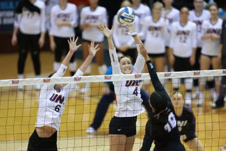 UNI volleyball vs. Southern Illinois (MVC Tournament Semifinal) | Nov. 21, 2023 (Springfield, Mo.)