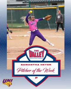 Samantha Heyer MVC Pitcher of the Week March 14 2023