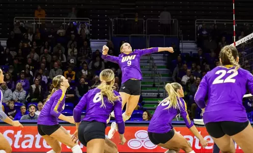 UNI volleyball at Drake | Nov. 20, 2024 (Des Moines, Iowa)