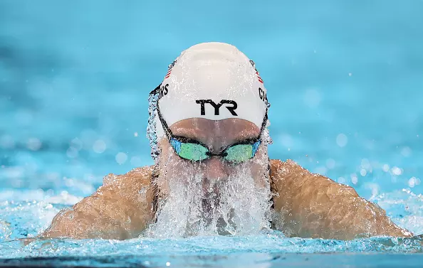 NANTERRE, FRANCE - SEPTEMBER 03: Olivia Chambers of Team United States competes during the Women's 100m Freestyle S3 Heats on day six of the Paris 2024 Summer Paralympic Games at Paris La Defense Arena on September 03, 2024 in Nanterre, France. (Photo by Sean M. Haffey/Getty Images)