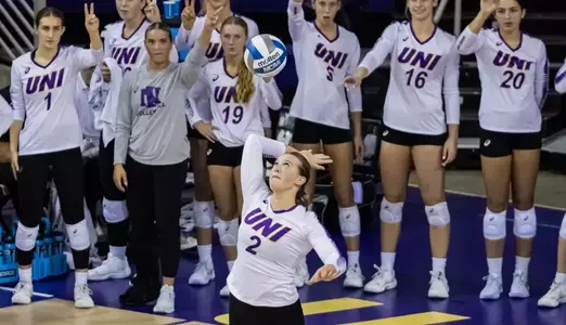 UNI volleyball sweeps Stony Brook to open DoubleTree Invitational Image