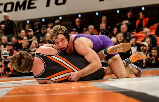 UNI wrestling falls at No. 5 Oklahoma State