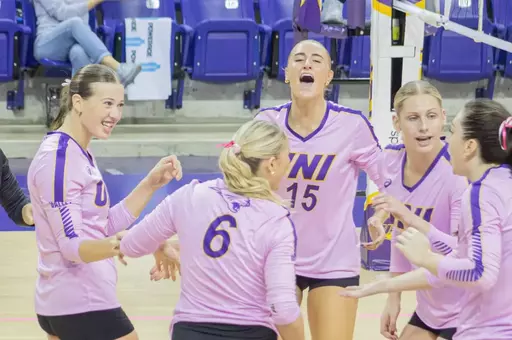 UNI volleyball wins record breaking 70th straight MVC contest in sweep of Bradley