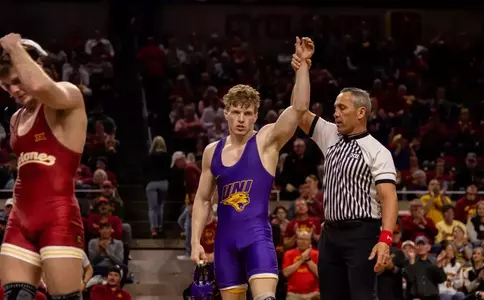 UNI wrestling falls at fourth-ranked Iowa State Image