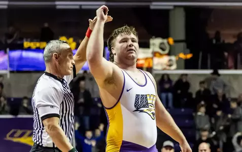 UNI wrestling battles Wisconsin in Sunday’s senior day dual Image