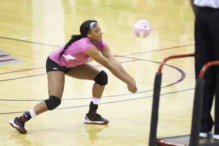 Ceannia Kincade had a team-high 15 digs and 12 kills in UNLV's 3-1 loss to Boise State Saturday.