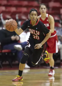 Mia Bell hit three-pointers against the Rams on Wednesday night.