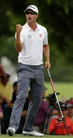Former Rebel All-American Adam Scott, ranked No. 1 in the world, won in a playoff on Sunday.