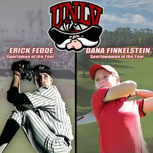 Erick Fedde and Dana Finkelstein have been named the Sportsman and Sportswoman of the Year at UNLV for 2013-14.