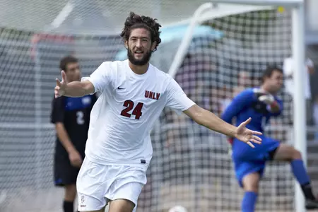 Kyle Mellies assisted on the Rebels score on Saturday night.