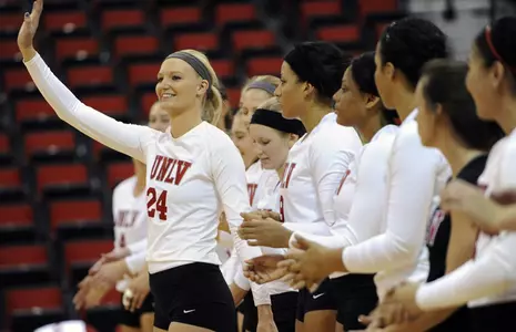 Alyssa Wing had 11 kills and a career-best .625 hitting display in UNLV's 3-0 win over New Orleans.