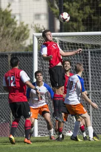Corey Ackley scored the night's first goal in UNLV's 4-0 win over IPFW.