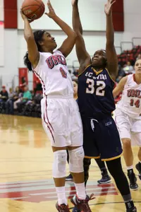 Amie Callaway ranks in the top 10 in the MW in both rebounding and blocks this season.