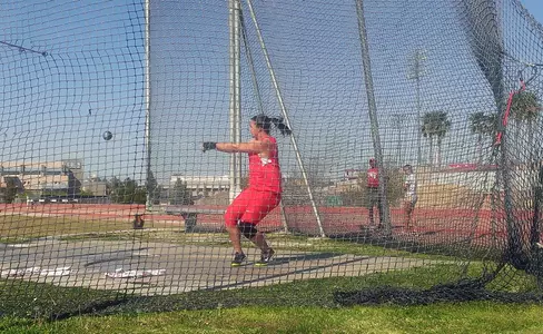 Cortney Miller won the weight throw with a personal-best throw of 162-8 (19.12m) Saturday in Flagstaff, Ariz.