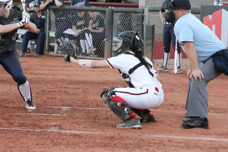Emily Haslinger had both of UNLV's RBI in the Rebels' Sunday victory over UTEP.
