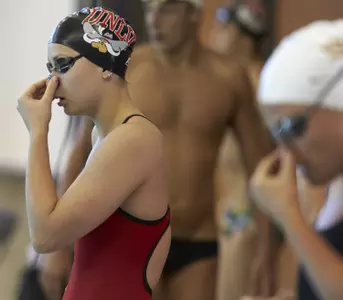 Elena Gavrilova placed seventh in the 100 back for UNLV on Friday night.