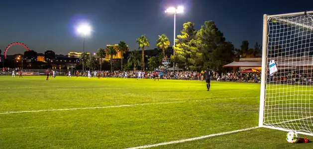 Night shot Johann Field UMBC 201