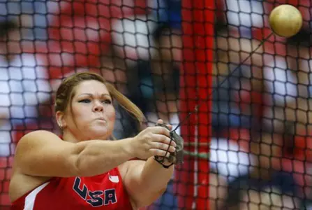 Amanda Bingson finished ninth overall in the hammer throw at the IAAF World Championships.