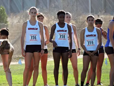 UNLV was led by Rebecca Hobby (left), Spencer Moore (center) and Nikki Regalado at the Twilight Classic Friday night.
