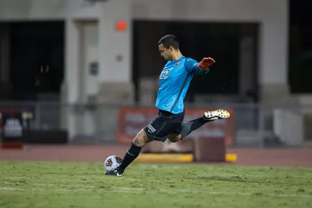 17 November 2016: The UNLV Rebels men's soccer team took on the SDSU Aztecs in the first round of NCAA Tournament. The Rebels beat the Aztecs 6-5 in penalty kicks to advance to the second round. www.sdsuaztecphotos.com Enrique Adame (27