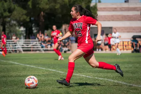 Women's soccer vs Wyoming at Peter Johann Soccer Field on October 9, 2022. Rebels tied 1-1.