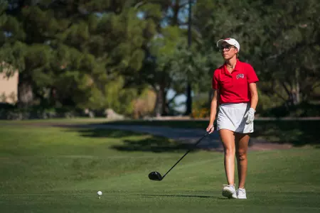 22-23 Women's Golf Practice at Spanish Trail Country Club on October 11, 2022.
