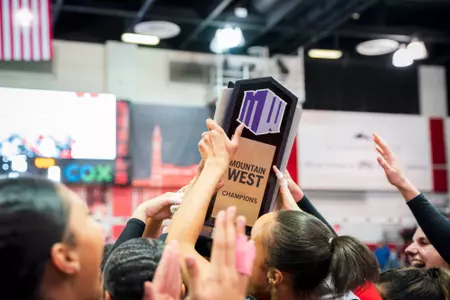 Volleyball vs Wyoming at Cox Pavilion on November 17, 2022. Rebels won 3-1 and were crowned the Mountain West Regular Season Champions.