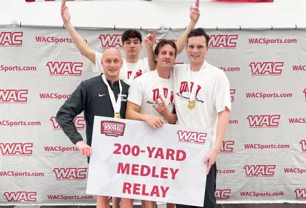 UNLV men's swimming - 200 medley relay team