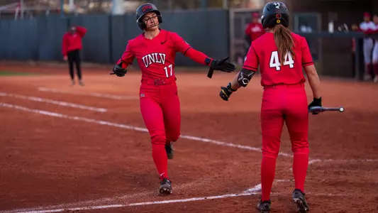 Softball high-five
