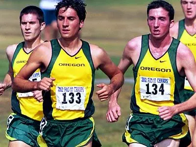 Brett Holts John Lucas Eric Logsdon, 2002 Oregon Men's Cross Country
