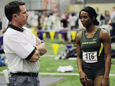 Rock Light & Amanda Brown, 2004 Oregon Track & Field.