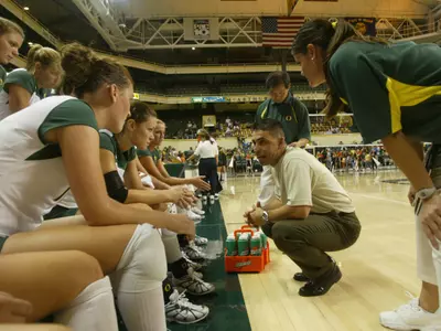 Coach Ferreira and team