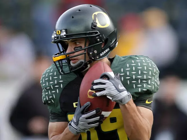 Pflugrad, Roper Shine in Ducks' Spring Game