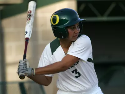 Kaylan Howard, 2009-10 Oregon Softball - Photo by Geoff Thurner, Copyright 2009.
