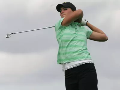 Cheyenne Hickle, 2009-10 Oregon Women's Golf Photo by Geoff Thurner, Copyright 2
