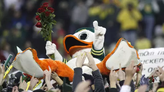 Duck with Roses OSU Civil War 2009