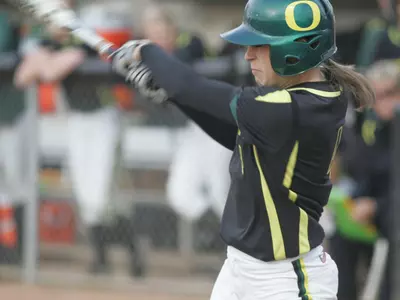 Blair Williamson, 2009 Oregon Softball Photo by Geoff Thurner, Copyright 2009.