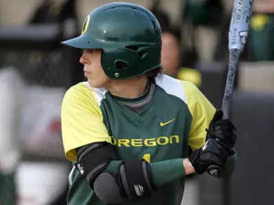 Blair Williamson, 2009 Oregon Softball Photo by Geoff Thurner