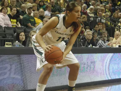 Amanda Johnson, WBB 2010-11 Jan. 23, 2011 vs. Oregon State Credit Eric Evans