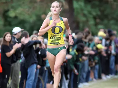 Brownyn Crossman, 2011 Oregon Cross Country, Photo by Geoff Thurner, Copyright 2