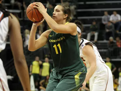 Amanda Johnson, WBB 2011-12 vs. Illinois, Nov. 18, 2011 Credit Eric Evans