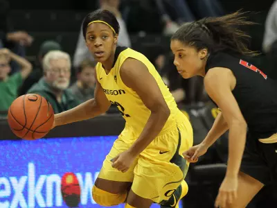 Nia Jackson, WBB 2011-12 vs. Cal State Northridge, Dec. 19, 2011 Credit Eric Eva