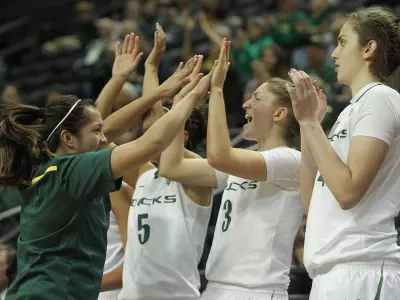 Team Bench, WBB 2011-12 vs. Saint Mary's, Dec. 21, 2011 Credit Eric Evans