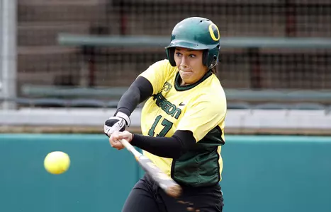 Christie Nieto, 2011 Oregon Softball Photo by Eric Evans, Copyright 2011