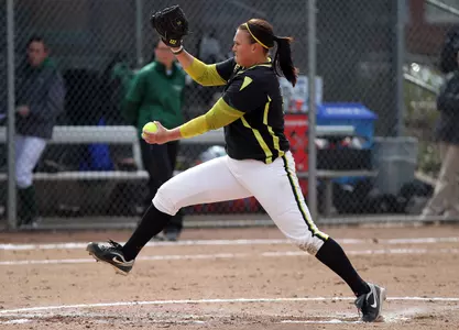 Brittany Rumfelt, 2011 Oregon Softball Photo by Geoff Thurner, Copyright 2011.